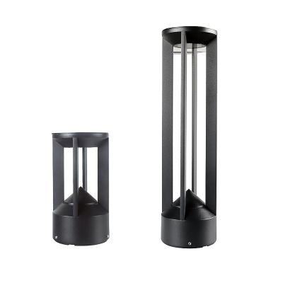 China Led Modern Waterproof Light Matte Black Outdoor Bollard Lighting Rustproof Luxury Patio Bollard Light Yard 2700K/3000K/4000K Landscape Path Light for sale