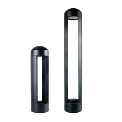 China Led Waterproof Light 85V-265V Luxury Matte Black Outdoor Bollard Lighting Rustproof Bollard Light Patio 2700K Landscape Pathway Light for sale