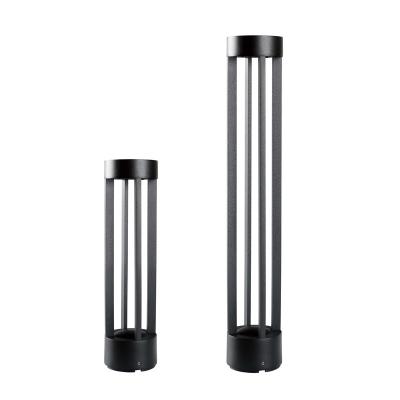 China Led Light Waterproof European 85V-265V Matte Black Outdoor Bollard Lighting Rustproof Bollard Patio Amusement Park 2700K Landscape Path Light for sale