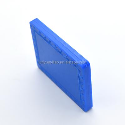 China Blue Rhinoplasty Sheen Cartilage Grid Pad Steel Silicone Nose for Measuring and Marking Surgical Instruments Tool for sale