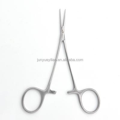 China Steel Best Price Clinical Use 12.5cm Curved Mosquito Forceps Hemostatic Tooth for sale