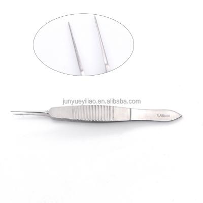 China 0.6mm surgical ophthalmic forceps Suppliers 9.5cm soft end price pinch fabric best for sale