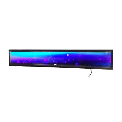 China TFT LCD 48 inch stretch lcd bar advertising display strip screen advertising machine for subway for sale