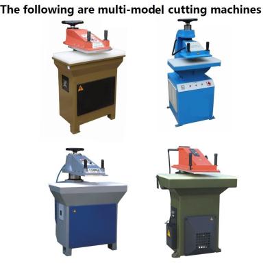 China Factory swing arm cutting clicker hydraulic press machine 10T 16T 20T 22T 25T 27T die cutting machine for sale