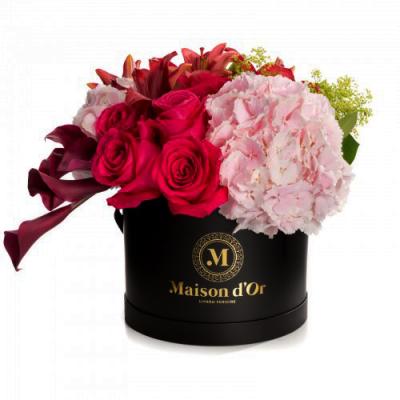 China Recycled Materials Flesh Rose Flowers Packaging Colorful Round Design Single Paper Box Recycle for sale