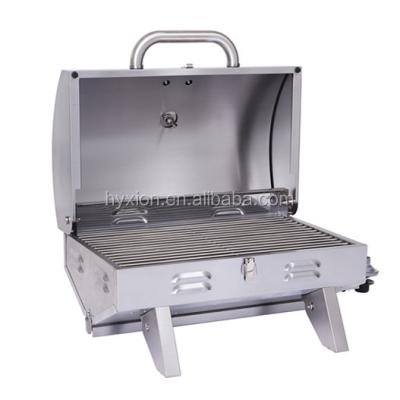 China Outdoor Adjustable Height Stainless Steel Table Top BBQ Gas Grill / Grill Gas Table BBQ for sale