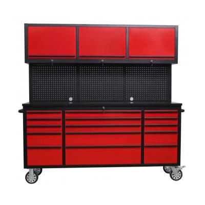 China 72inch Hanging Tool Chest Lycan Workbench Garage Tool Cabinet Group Tool Box/Cart/Cart With Tool Racks for sale