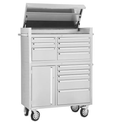 China 430 Stainless Steel Anti-Fingerprint 41 Inch 12 Drawer Tool Chest for sale