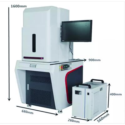 China Laser Marking 3W 5W 10W 355nm UV Laser Engraving Machine UV Laser Marking Machine For Fabric Glass Plastic Paper Wood for sale