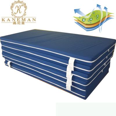 China Best Quality Foldable Foam Mattress Waterproof Outdoor Mattress With Rolling Pack For Hospital for sale