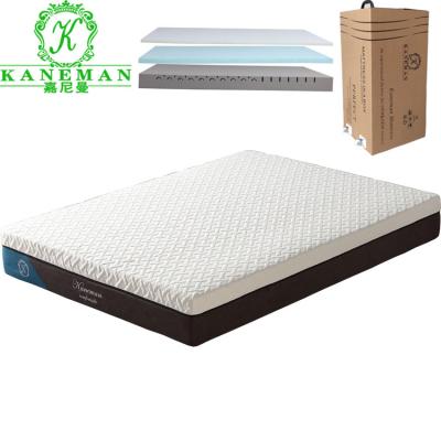 China Best Foldable Mattress Cool Gel Memory Foam Mattress Compressed Roll Up Foam Mattress for sale