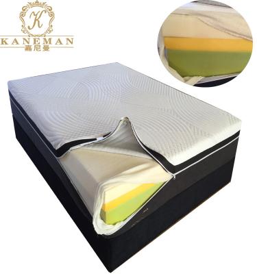 China 12 Inch Luxury King Size Latex And Massage Gel Memory Foam Mattress Vacuum Compress And Roll In Carton Box for sale