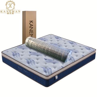 China Euro 10 Inch Hypoallergenic Vacuum Top Compress Roll Up OEM Custom Bonnell Spring Mattress For Hotel for sale