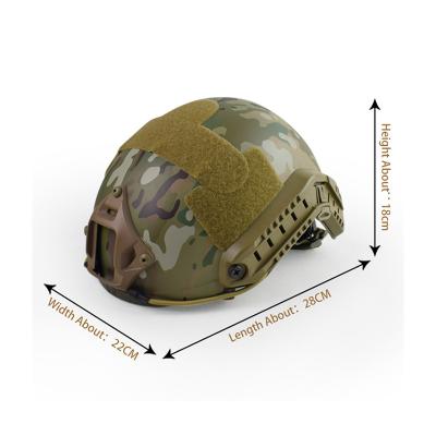 China Wholesale ABS+EPP MH US Army Camouflage FAST Helmet with ops adjust system and ARC NVG side rails shroud for sale