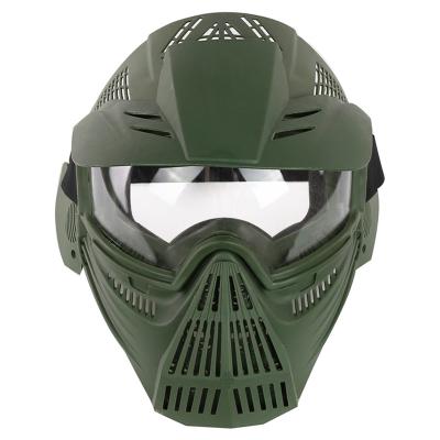 China Full ABS Airsoft Tactical Face Mask With Breathable Lens Goggles For Paintball CS Game Hunting Protective Masks for sale