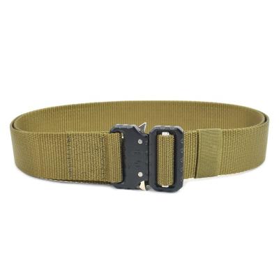 China Nylon+Metal Military Adjustable Outdoor Quick Release Hunting Nylon Tactical Army Police Belt Buckle Metal Webbing Training Duty Belt for sale