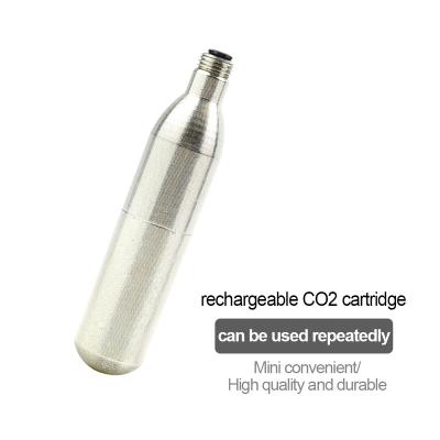 China Other Mini Refillable 12g CO2 With Threaded Cartridges Reusable Cylinder For Airsoft Shooting Pneumatic Gun Paintball for sale