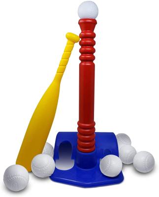 China Plastic Tee Ball Toddlers and Kids Batting Tee Game with 8 Balls Develops and Improves Softball Wiffle Ball Skills for sale