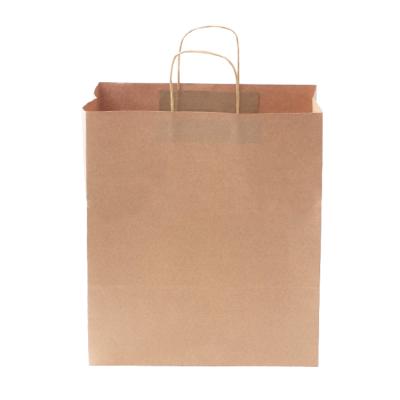 China Wholesale Custom Recyclable Brown Kraft Paper Shopping Bag Extra Large Bottom Wide Bottom Kraft Paper Bags Recyclable Craft Paper Bags For Pizza for sale