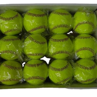 China Promotional Custom Hand-stitched PVC Baseball 9 Inch Logo Ball Material Type Weight Color Surface Packing Cork PVC Standard for sale