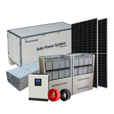 China Home High Efficiency 15KW Solar Panel Off Grid Complete Outdoor Solar Power Systems Off The Grid for sale