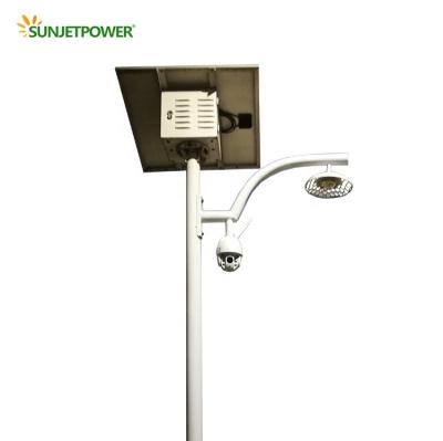 China ROAD 12V DC Solar Powered Classic Street Led Light Outdoor Waterproof Solar IP65 Light With CCTV System for sale