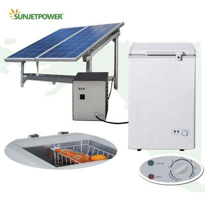 China DC Home Solar Freezer System 108L With Solar Panels High Quality Home Use Solar Powered Freezer for sale