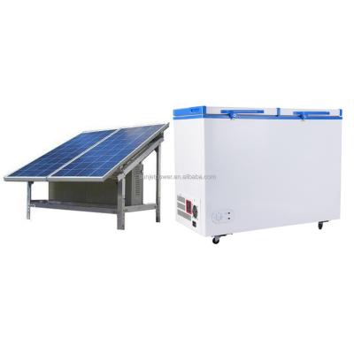 China Home Solar DC Freezer With 358L High Capacity Solar Powered Deep Freezer With High Quality Solar Panel for sale