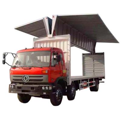 China 2021 competitive price DONGFENG 6*4 240hp cargo trucks open wing van truck 11950X2500X3850 for sale