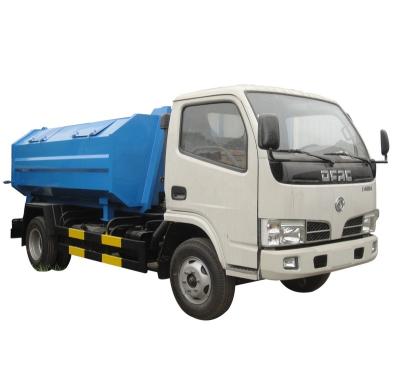 China Famous China Hot Selling Dongfeng Hook Lift Garbage Truck Small Size Light Duty Hauling And Garbage For Garbage Carrying And Hauling Te koop