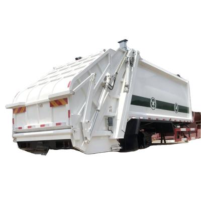 China Garbage Truck Loader Garbage Rear Truck Hotels 10CBM Body Te koop