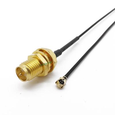 China Low Loss RF Antenna Extension Front Mount Bulkhead RG174 RG316 SMA U-FL Coaxial Cables For TV Receiver for sale