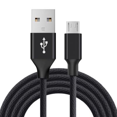 China Charging Android Phone Micro 2.1A USB Data Charger Mobile USB Fast Charging Nylon Braided Cable For Android Phone for sale