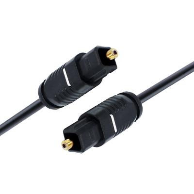 China High Definition Data Noise Black PVC Digital Toslink Optical Audio Cable Lossless Transmission Lossless For Sound Bar for sale