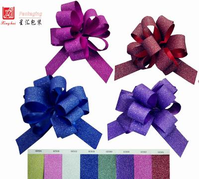 China Fashion Glitter Pull Iridescent Bow For Gift for sale