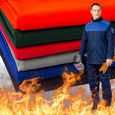 China Flame Retardant Fabric Manufacturer EN20471 100 Cotton Woven Twill Flame Retardant Fabric For Welding for sale