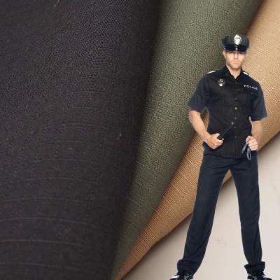 China TC 65/35 Anti-tear ripstop fabric supplier polyester cotton police security guard uniform fabric for sale