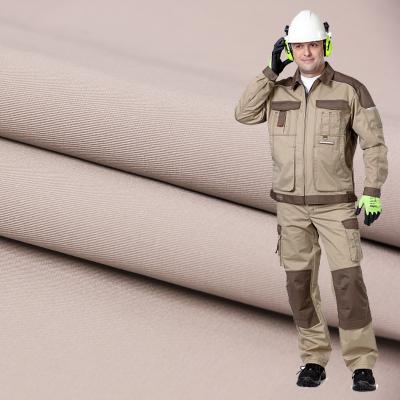 China Wholesale Blend Woven Twill Khaki Heavy Duty Work Wear Fabric Workers Uniforms Fabrics TC 65/35 Polyester Cotton Shrink-Resistant for sale