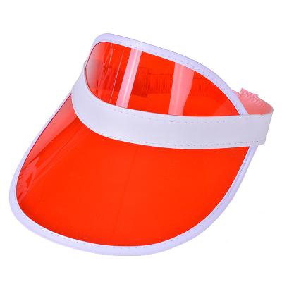 China Wholesale Character PVC Eco-friendly Cheap Soft Visor Summer Clear PVC Hats For Women for sale