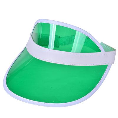 China Custom Eco-Friendly Summer PVC Sun Visor Hat Character Retail And Outdoor Sports Sun Shade Visor Hat for sale