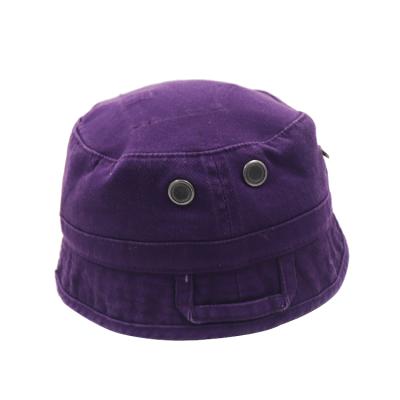 China New Sunscreen Bucket Hat Children Character Simple Flat Surface Cotton Breathable Washable Cloth Bucket Hat for sale