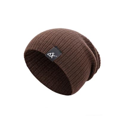 China 2021 COMMON new hand knit warm coffee knitted hat unisex outdoor windproof hat beanie hat for sale