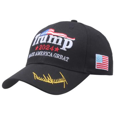 China USA Trump Election Baseball Cap Presidential Election Hat Foreign Trade Custom 2024 Custom Trump Hat for sale