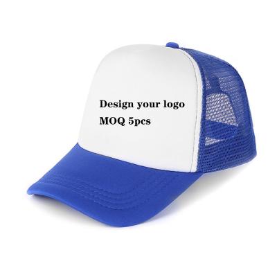 China COMMON Trucker Hat Seller Custom Design Your Own Good Quality 5 Panel Foam Mesh Trucker Hat for sale