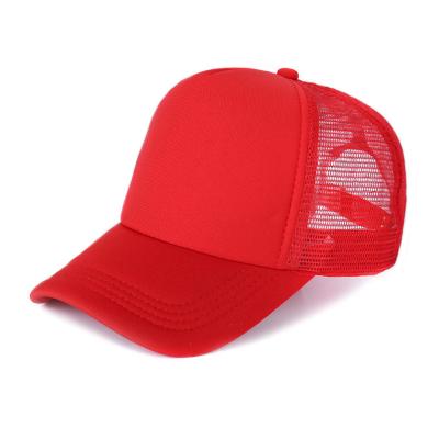 China Wholesale COMMON Foam Hat Summer Sun Shade Plain White Classic Foam Mesh Youth Trucker Hats for sale