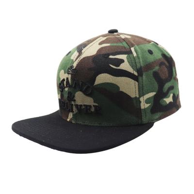 China Vintage COMMON Camouflage Cotton Embroidery Logo Custom 6 Panel Sunscreen High Quality Baseball Cap for sale