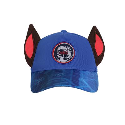 China 2021 New Style Character Kids Sports Hat Children Boy Girl Cute Ear Patch Embroidery Sum Shade Kids Hat Sun Visor Hat for sale