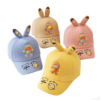 China Image 2021 autumn children shape cartoon astronaut Autumn Kids Visor Hats baseball cap for sale