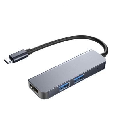 China Usb C Device 3 In 1 Type-C Multiport Hub To Usb 3.0 4k/2k USB-C Multi Hub Cable Adapter for sale