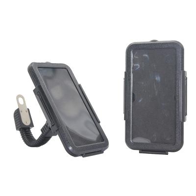 China Wholesale Adjustable Rearview Mirror Mount Motorcycle Case Waterproof Mobile Phone Holder With Sensitive Touch Screen for sale